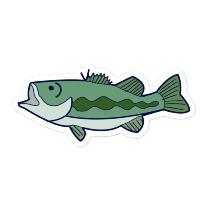 bass fishing lure sticker, bass fishing sticker, bass sticker, bass fishing apparel, bass fishing clothes, bass clothes, bass appare