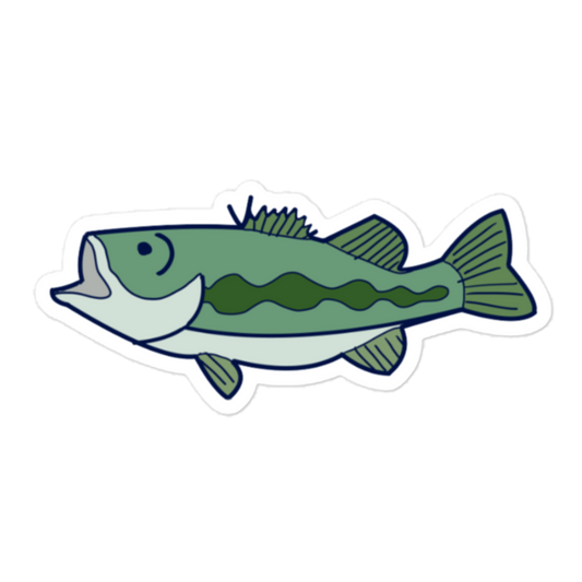 bass fishing lure sticker, bass fishing sticker, bass sticker, bass fishing apparel, bass fishing clothes, bass clothes, bass appare